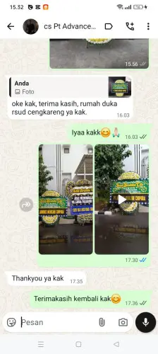 Testimonial Papan Bunga Pernikahan cikande