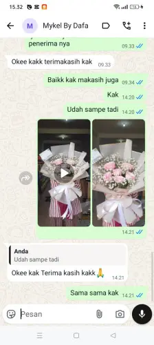 Testimonial Buket Bunga cikande