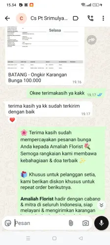 Testimonial Papan Bunga cikande