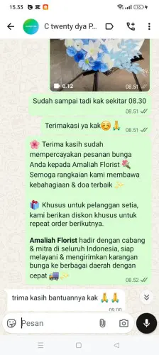 Testimonial Standing Flower cikande